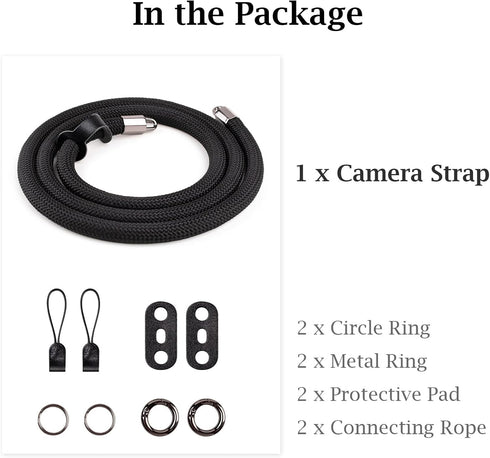 Camera Strap Rope,Camera Neck Strap Shoulder Strap for Fujifilm X100VI X100V XS20 XT5 for A6000 A6100 A6400 A6700 A7IV for Canon EOS R6 R10 for Ni...