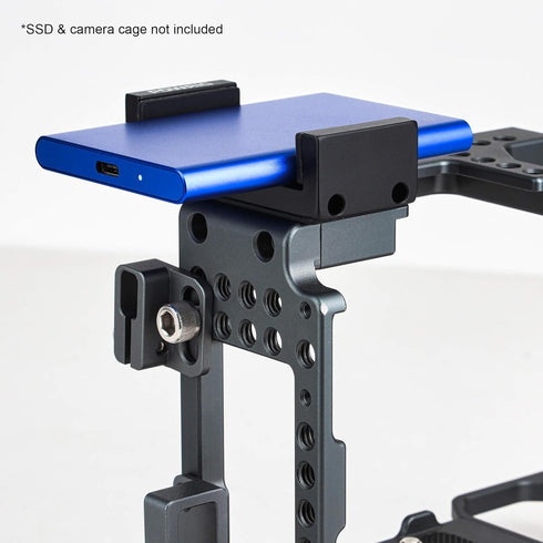 SSD Holder Clamp for Sigma FP/BMPCC4K/6K/ZCAM Camera Cage Recording with External SSD Drive, Samsung T7 T9 Drives...
