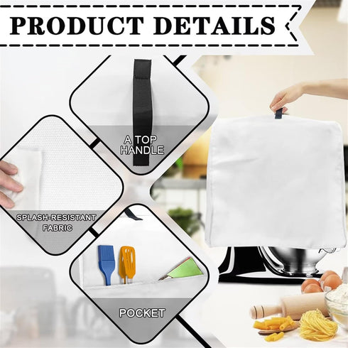 Realistic Daisy Print Stand Mixer Covers Fit Tilt Head and Bowl Lift Models Mixers, Washable Kitchen Appliance Cover Universal Fit Coffee Maker Bl...