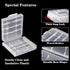 Battery Organizers AA/AAA Battery Containers Holders Compact Portable Storage Cases Insulative Plastic Clear Protective Battery Cases for Travelli...