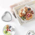 Luxshiny Heart Cake Pan 5pcs 4 Inch Mini Cake Pans Heart Shaped Cake Baking Moulds Aluminium Cake Tin Cheesecake Pan Bakeware for Wedding Birthday...