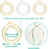 60PCS Beading Hoop Earrings Finding,URSMART Earring Making Hoops Open Round Earring Hoops for Jewelry Making DIY Craft Supplies (25MM/35MM)...