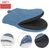 Short Oven Mitts, Heat Resistant Silicone Kitchen Mini Oven Mitts for 500 Degrees, Non-Slip Grip Surfaces and Hanging Loop Gloves, Baking Grilling...