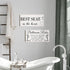 Jetec 2 Pieces Funny Bathroom Pictures Wall Sign Decor Farmhouse Bathroom Rule Wall Art Toilet Rustic Decoration Best Seat Wooden Sign(Simple Styl...