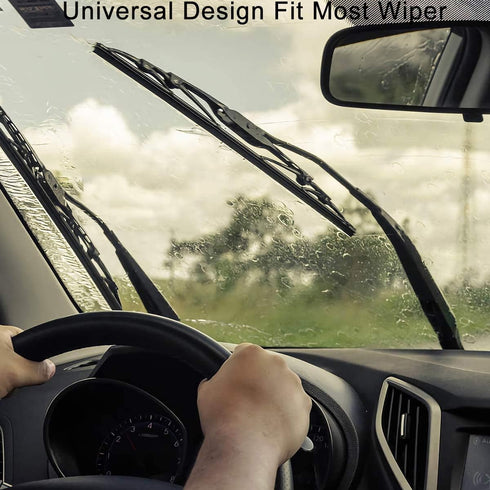 4 Pack Windshield Wiper Blades Refills, BravOne 28" Universal Silicone Frameless Windshield Wiper Blade Refills Parts Windscreen Wiper Silicone St...