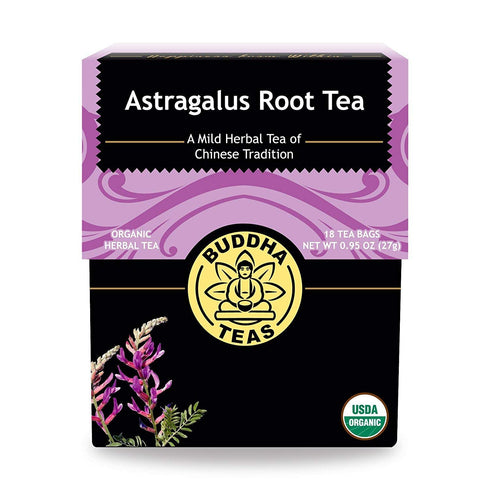 Buddha Teas Organic Astragalus Root Tea | 18 Bleach-Free Tea Bags | Made in the USA | Caffeine-Free | No GMOs...