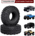 1.9 Crawler Tires with Foam Inserts for Traxxas TRX-4 Axial SCX10 II III 1/10 RC Rock Crawler Car...