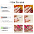 5 Pcs Nail Art Sculpture Pen Dual Tipped Silicone Nail Tools Nail Art Acrylic Pen Silicone Brushes for Resin Nail Art Tools for Design Nail Foil C...