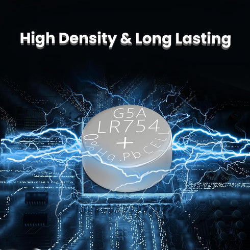 LR754 AG5 309 393 SR754 SR754 Coin Battery, 1.5V Alkaline Button Cell Watch Battery 10 Pack...