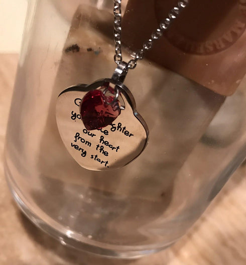 Grandaughter, You Stole Our Heart from the Very Start' Pendant Necklace...