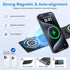 Magnetic Wireless Charger for iPhone,Foldable 3 in 1 Charging Station,Mag-Safe Travel Wireless Charger for iPhone 15 14 13 12 Pro/Pro Max/Plus,iWa...