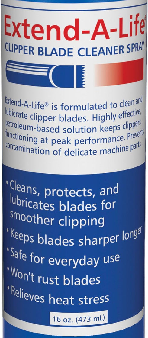 Top Performance Extend-A-Life Blade Rinses — Handy Spray Cleaners for Dog-Grooming Clippers, 16oz...