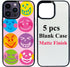JUSTRY 5 Sets Sublimation Blanks Phone Case Bulk Covers Compatible with Apple iPhone 15 Pro Max, 6.7-Inch (2023), 2 in 1 2D Soft Rubber DIY Custom...