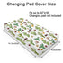 Green Cactus Sun Mountain Changing Pad Cover Desert Cactus Tribal Diaper Changing Table Cover Sheets for Boys Girls Soft Breathable Stretchy Baby ...