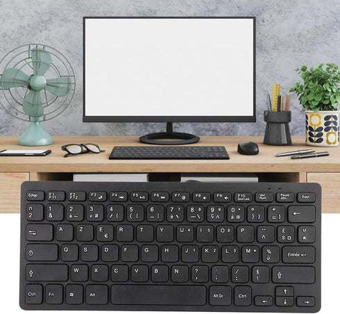 Yoidesu Wired Keyboard, TT-A01 78 Keys USB Keyboard Mute Ultra Thin Mini Russian/French/German Keyboard for PC Laptop Desktop Computer (French)...