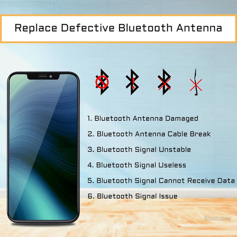 for iPhone 12 PRO MAX Bluetooth Antenna Flex Cable Replacement Signal Bluetooth Connection Flex 12PRO MAX with Repair Fix Tool 12 PROMAX A2342 A24...
