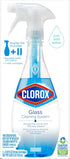 Clorox Glass Cleaner Cleaning System with one Reusable Bottle Plus 2 Refill Cartridges, Household Essentials, 3 Piece Set...