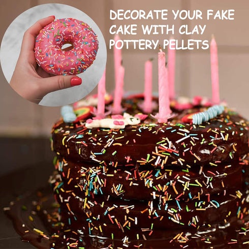 100G Polymer Clay Slices Fake Sprinkles Resin Sprinkles Fake Candy Sprinkles Clay Sprinkles Nail Art Slices Polymer Sprinkles for Nail Art DIY Cra...