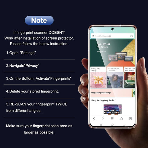 UniqueMe [2+2 Pack Compatible with Samsung Galaxy S21 Plus 6.7 inch Privacy Screen Protector and Camera Lens Protector?Support Fingerprint Unlock?...