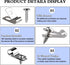 100 Pcs Fence Wire Clamps Stainless Steel Fencing Mounting Clips with 100 Pcs Stainless Steel Screws for 12-16 Gauge Welded Wire to Wood, Metal or...