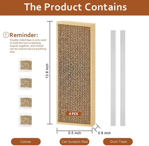 Splicing Cat Scratch Pad: Cat Scratchers for Indoor Cats, Cat Scratcher Cardboard, Cat Scratching Pad, Cat Scratching Post for Indoor Cats, Premiu...