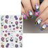 JMEOWIO 9 Sheets Halloween Nail Art Stickers Decals Self-Adhesive Cute Flower Ghost Nail Supplies Nail Art Design Decoration Accessories...