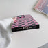 Rectangle Pink Checkered Phone Case for iPhone 15 Pro (6.1in) Cute Checkerboard Checker Flag Print Glossy Slim Trendy Rectangled Edge Strong Shock...