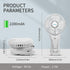 I-SHUANF Waist Clip Fan, Bttery-Powered Portable Necklace Fan, Foldable Handheld Fan, Three Fan Speeds, Suitable for Maintenance, Hiking, Climbing...