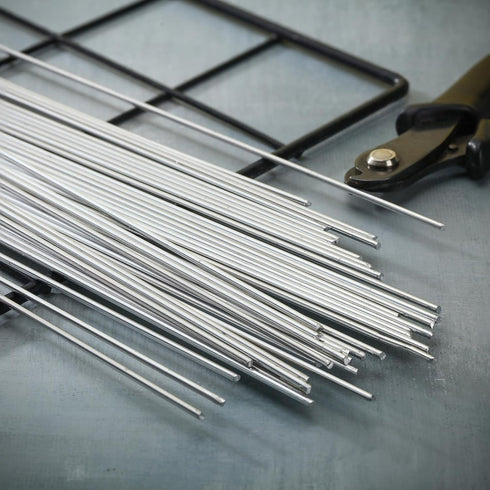 50-Pack 1/16''x13'' Aluminum Brazing Rods, Aluminum Welding Rods for Propane Torch Alloy Aluminum Soldering Rods Low Temperature Easy Melt Welding...