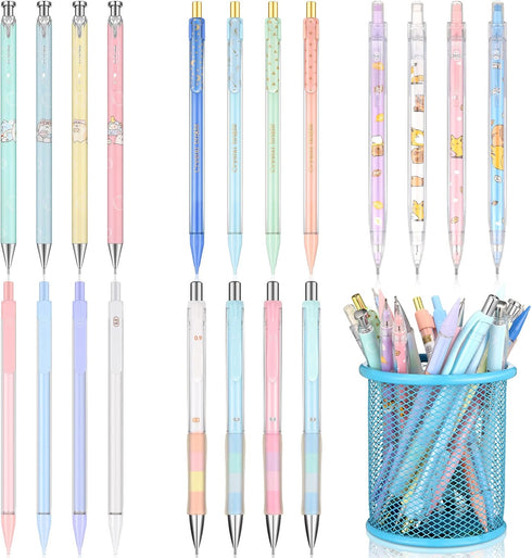 20 Pack Mechanical Pencils Kawaii Stationary Cute Mechanical Pencil Mixed 0.5mm 0.7mm 0.9mm Kawaii Pencil for School Office Home Supplies, Some wi...