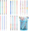 20 Pack Mechanical Pencils Kawaii Stationary Cute Mechanical Pencil Mixed 0.5mm 0.7mm 0.9mm Kawaii Pencil for School Office Home Supplies, Some wi...