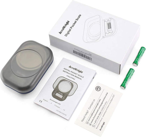 AccuWeight Digital Gram Scale for Weed with 300g/0.01g Limit Small Pocket Coffee Scale with High Accuracy, School Powder Jewelry Scale with Tare a...