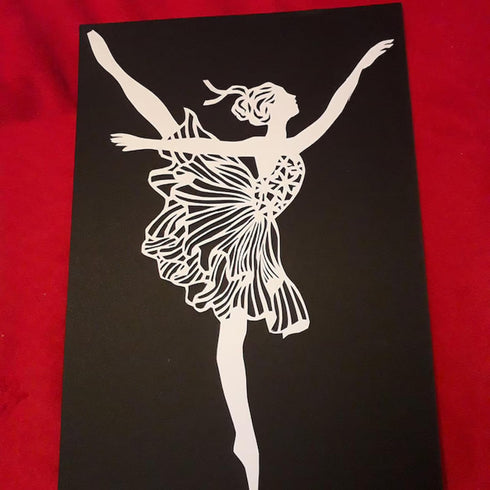 9 Pieces BALLET DANCER Cutting Dies, Dance Metal Stencil for Cards Making,DIY Scrapbook,Handmade Invitation Card Postcard,Release Stress,Embossing...