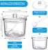 Patelai 4 Pieces Sugar Bowl Acrylic Clear Sugar Bowl with Lid and Salt Spoon Storage Jar with Airtight Lid for Salt, Tea, Spices, Herbs, Condiment...