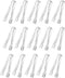 J-Chen 15PCS Plastic Buffet Serving Tongs Mini Serving Utensil Tongs Appetizers Tongs Clear Kitchen Tongs 6.3 Inch Small Ice Tongs for Tea and Cof...