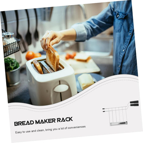 Bread Machine Grill Toaster Sandwich Rack Bread Rack Toast Holder Toaster Accessory Roasting Rack Kitchen Toast Rack Sandwich Rack Cage Breakfast ...
