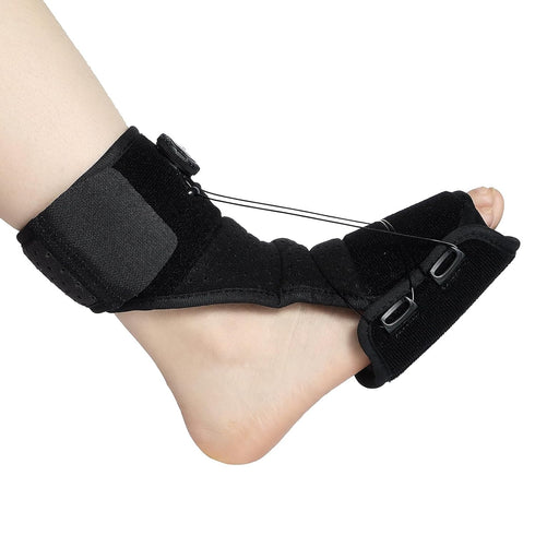 Plantar Fasciitis Relief Night Splint - Upgrade Achilles Tendonitis Brace with Rotating Knob Iron Wire Elastic Dorsal Night Splint, for Women & Me...