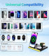 4 in 1 Wireless Charger for Apple: used for iPhone 11 12 13 14 15, Wireless Charging Station for Galaxy S9 10 21 22 23, Wireless Charging Stand fo...