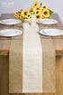 Letjolt Burlap Table Runner 72 Inches Long Farmhouse Table Runner Jute Table Runner Woven Fabric, Natural Colour Edge...