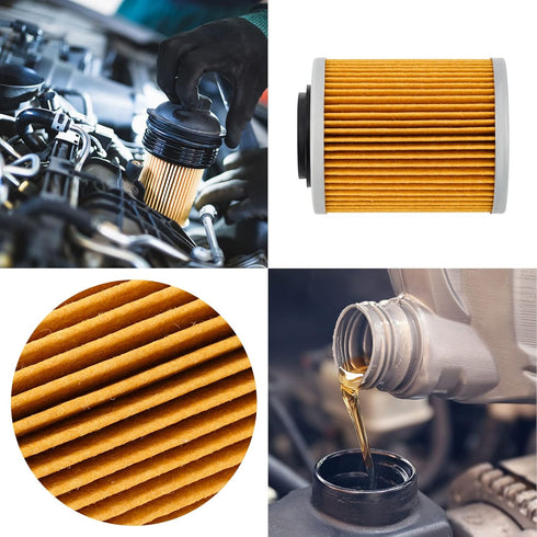 Oil Filter Replace for: CAN-AM OUTLANDER 650 450 850 570 1000 MAVERICK 1000R Defender RENEGADE Traxter 975 Commander MAX HO EFI LTD (pack of 4)...