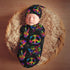 Rainbow Peace Love Sign Gesture Newborn Swaddle Blankets Hat Sets Soft Baby Receiving Blanket Swaddle Sack for Baby Shower Infant Boy Girl Gift...