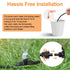 1/4 Inch Drip Irrigation Misting Nozzles Fittings, 30 Pieces Three-Way Atomizing Nozzle with Anti-leak Locked Barbed Irrigation Connector for 1/4 ...