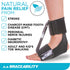BraceAbility Foot Drop Brace - Ankle Orthosis Sock for Toe Walking in Big Kids, Teens, Adults; Supports Charcot Marie Tooth, Peroneal Nerve Injury...