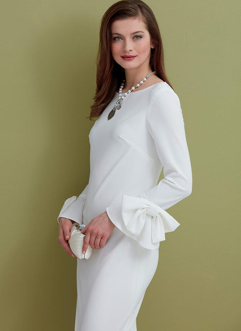 Vogue V9325E5 Very Easy Women's Lined Fitted Dress Sewing Patterns, Sizes 14-22, White...