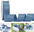 HUIHUANG 1-1/2 inch Double Face Satin Ribbon, Polyester Satin Smoke Blue Ribbon 50 Yards Per Roll for Gift Wrapping Bows Making Floral Bouquet Wed...