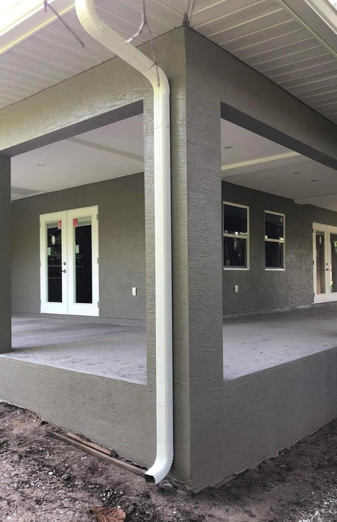 Downspout Gutter Elbows ?Positive Elbow?90 Degrees 3x2 Style A? Gutter Elbow, Downspout Elbow, Roofing Gutter Downspout Elbows (White)...