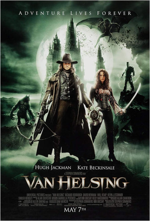 VAN HELSING MOVIE POSTER 2 Sided ORIGINAL FINAL 27x40 KATE BECKINSALE...