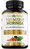 Turmeric Moringa - Organic Turmeric Curcumin Supplements and Organic Moringa Powder - 120 Veggie Capsules Supplement for Women and Men...