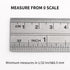 2PCS Stainless Steel Ruler Set,12 Inch Metal Scale Millimeter Ruler with Inches and Centimeters,Precision Measuring Tool for Drawing,Baking,for Sc...