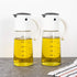 Vucchini Oil Dispenser Olive Oil Dispenser Bottle Set 10 oz for Kitchen Cooking - Auto Flip Condiment Container With Leakproof Vinegar Glass Cruet...